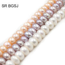 Free Shipping 9-10mm More Colors Rondelle Freshwater Pearl Gems Stone Jewelry Accessories Loose Beads Strand 15" 2024 - buy cheap