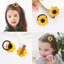 2019 Cute Sunflower Hairpin Bobby Pin For Child kid Children Hair Clip Hairband Barrette Headdress Accessories Kid Jewelry 2024 - buy cheap