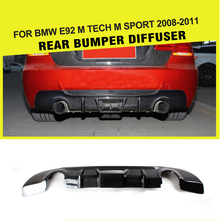 Carbon Fiber Rear Diffuser Bumper Lip Spoiler for BMW 3 Series E92 335i M Sport Coupe Bumper 2008 - 2011 2024 - buy cheap