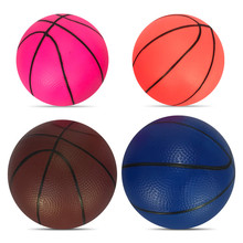 Pelota de baloncesto inflable de colores para niños y bebés, pelota de goma suave y gruesa, juguetes educativos para niños y bebés, 1 unidad 2024 - compra barato