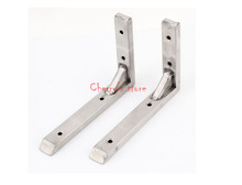2 Pcs Stainless Steel L Shaped Angle Bracket Corner Brace Supports 150mm x 100mm 2024 - buy cheap
