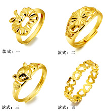 Новое поступление золотого цвета, Открытое кольцо для маленькой леди 2024 - купить недорого