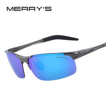 MERRY'S Men Polarized Sunglasses Aviation Aluminum Magnesium Sun Glasses For Driving Fishing Rectangle Rimless Shades S'8277 2024 - buy cheap