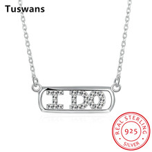 Женское ожерелье из серебра 100% пробы с буквами «I Do» 2024 - купить недорого