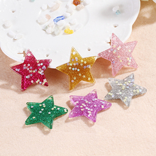 with hole 20pcs/lot Hot Cute Resin Charms Necklace Pendant Phone Accessories Resin Stars Pendant For DIY Earring Decoration 2024 - buy cheap