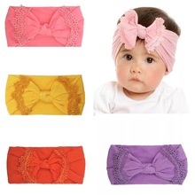 Baby Girls Headbands Toddler Infant Baby Hair Accessories For Girl Turban Solid Headwear Hair Band Bow Girl Accessories 2024 - buy cheap