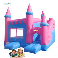 Pink Promotional Mini Inflatable Castle Jumper Castle with Slide 2024 - buy cheap