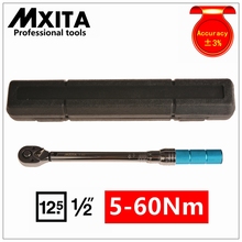 MXITA Accuracy 3% 1/2 5-60Nm High precision professional Adjustable Torque Wrench car Spanner  car Bicycle repair hand tools set 2024 - buy cheap