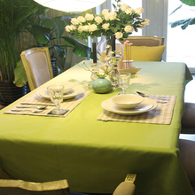 Toalha de mesa de poliéster/algodão verde, estilo europeu, de qualidade, para casamentos, hotel, cozinha, hotel, guartovaglia 2024 - compre barato
