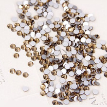 1440pcs/bag the smoked topaz color Non Hotfix Flatback Rhinestones for Nails 3D Nail Art Decoration Glitter Crystal 2024 - buy cheap