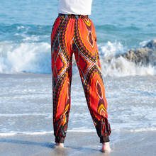 Linen High Elastic Waist Women Harem Pants Thailand Beach Pants Indie Folk Boho Small Leg Loose Long Trousers Bloomers Pants 2024 - buy cheap