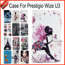 AiLiShi Case For Prestigio Wize U3 Luxury Flip PU Leather Case Prestigio Exclusive 100% Special Phone Cover Skin+Tracking 2024 - buy cheap