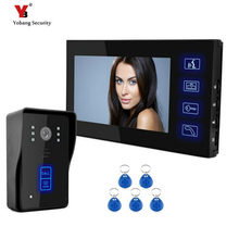 Yobang Security 7" Video Doorbell phone Apartment +1 Monitors IR Camera for one Family+5pcs RFID Access System Video Intercom 2024 - buy cheap