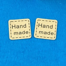 300PCS/Lot 2.5x2.5cm Square print"Hand made"Sticker Labels paper Adhesive Labels sealing Stickers packaging For Jewelry/Box/Bag 2024 - buy cheap