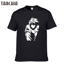 TARCHIA 2022 Новый L Death Note пуловер мужская мода t-shir хлопок мужская с коротким рукавом мальчик повседневная мужская футболка Топы Футболки Плюс 2024 - купить недорого