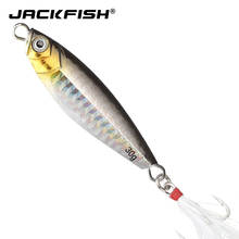 JACKFISH Metal Spinner Jig Hard Bait 10g/20g/30g Saltwater Jigging lead Fishing Lure Laser Body Sinking Bait Carp Fishing Tackle 2024 - buy cheap