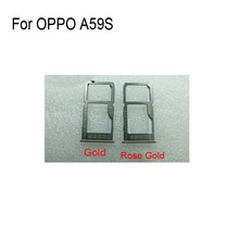 100% Оригинальный серебристый лоток для сим-карты для OPPO A59S a59s лоток для SD-карты SIM-карта памяти для OPPO A 59 S Запасные части 2024 - купить недорого