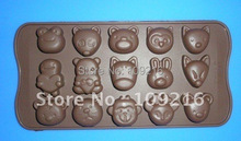 wholesale!!!Food Grade Silicone Cake Mold/Chocolate Mold/Muffin Cupcake Pan Animals (NO.6) DIY Mold 2024 - buy cheap