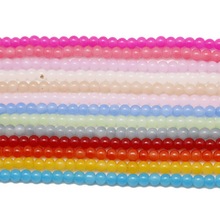 8MM aprox. 50 unids/lote mezclado Color DIY/hecho a mano cuentas de vidrio de lujo suelto cadenas de perlas para la fabricación de la joyería 2024 - compra barato