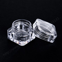 50pcs/lot 5G Empty Acrylic Clear Cosmetic Jar, Small Sample Makeup Sub-bottling Nail Case, Cosmetic Container Pot 2024 - buy cheap