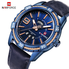 Relogio Masculino 2020 NAVIFORCE Мужские часы Роскошные модные синие кварцевые часы мужские военные водонепроницаемые повседневные спортивные наручные часы 2024 - купить недорого