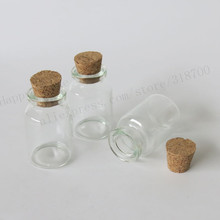 100x10ml frascos de vidro pequenos frascos frascos de vidro com rolha, 1/3oz rolha de vidro decorativo cortado pequena garrafa de vidro transparente 2024 - compre barato