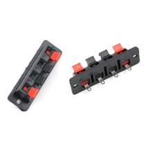 5pcs 4 Pin Speaker Terminal  4 Position Push Release Connector Plate Stereo Speaker Terminal Strip Block 2024 - buy cheap