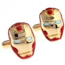 Iron Man Cufflink 2 Pairs Free Shipping Crazy Promotion 2024 - buy cheap