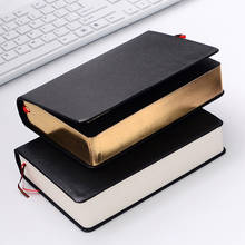 Retro Leather Notebook Thick Paper Bible Diary Book Notepad New Blank Weekly Plan Writing Notebooks Office School Supplies 2024 - buy cheap