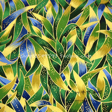 140*50cm 1pc 100%Cotton Fabric Patchwork Telas, Yellow-green Gold Leaf Printed Fabric Sewing DIY Clothing Quilting 2024 - buy cheap