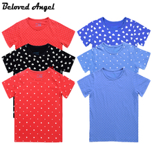 2018 New Children's T Shirt Boys Girls T-shirt Baby Clothing Little Boy Girl Summer Shirt 100%Cotton Tees Kids Clothes 1-6Yrs 2024 - buy cheap