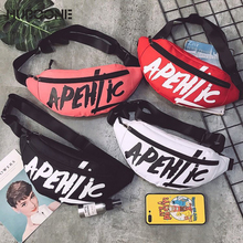 HUBOONE Graffiti Moda Saco Da Cintura Bloco de Fanny Belt Bag Bolsa de Banana Das Mulheres Pacote de Cintura Saco Peito Das Mulheres Do Esporte Bolsa de Viagem bumBag 2024 - compre barato