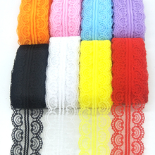 High Quality 10 Yards Lace Ribbon Tape Width 46MM Trim Fabric DIY Embroidered Net Cord For Sewing Decoration African Lace Fabric 2024 - buy cheap