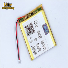 1.0MM 2pin connector 554858 555060 2500mah 3.7V Li-polymer battery LiPo MP4 MP5 small toys battery 2024 - buy cheap