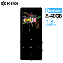 ICEICE MP3-плеер с Bluetooth сенсорными клавишами встроенный динамик 8 ГБ 16 ГБ 32 ГБ 40 ГБ HiFi портативный плеер радио FM Запись MP 3 2024 - купить недорого
