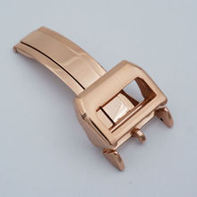 Maikes relógio de alta qualidade em aço inoxidável 316l, fecho dobrável 18mm, pulseira de relógio com fivela para relógio iwc 2024 - compre barato