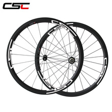 CSC-ruedas de carbono para bicicleta de carretera, ruedas de carbono 700c en forma de U, 38mm, tubular, 25mm de ancho, Powerway R36, hub Sapin cx ray pillar 1420 radios 2024 - compra barato