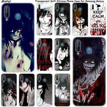Hot anime Jeff The Killer Silicone Phone Case For Samsung Galaxy A80 A70 A60 A50 A40 A40S A30 A20E A2CORE M40 Note 10 Plus 9 8 5 2024 - buy cheap