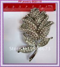 Wholesale(60pcs/lot) Rhodium plated Rhinestone big flower brooches!! 2024 - купить недорого