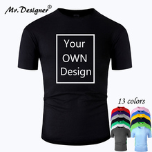 Your OWN Design Brand Logo/Picture Custom Men & women T shirt EU size 100% Cotton Short sleeve Casual T-shirt tops Tee 13 colors 2024 - buy cheap