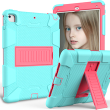 Универсальный силиконовый чехол-подставка для ПК для iPad Pro 9,7 Air1 Air2 детский безопасный защитный чехол для планшета противоударный чехол для iPad 2017 2024 - купить недорого