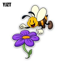 YJZT 14.4CM*19.8CM Honey Bees Pick Honey Car Sticker Decal PVC Modelling 12-300662 2024 - buy cheap