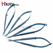 12.5cm Titanium Tlloy Surgical Instruments Ophthalmic Microsurgical Dental Instruments Needle Holders Tool 2024 - buy cheap