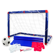 Большой футбольный гол, игрушечный набор для детей, для игры на открытом воздухе, для развития мальчиков, интересные инструменты для занятий спортом в помещении с насосом 2024 - купить недорого