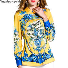 2019 spring summer fall women blouses long sleeve casual blouse plus size 3XL women tops and shirt female floral printed shirt 2024 - buy cheap