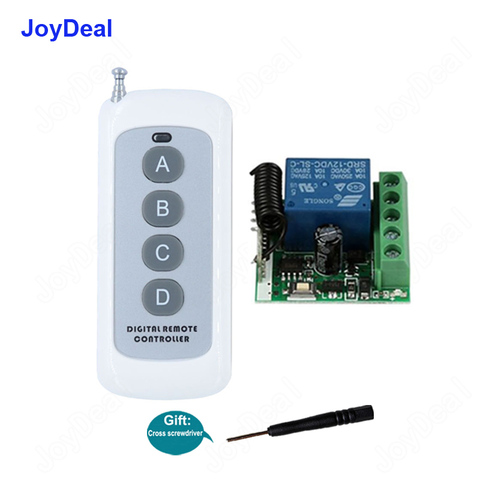 433Mhz Universal Wireless RF Remote Control Switch DC 12V 1CH Relay Receiver Module & 433 Mhz Transmitter Remote Light Switch TX 2022 - buy cheap