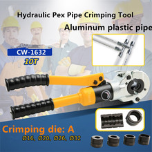 Hydraulic Pex Pipe Crimping Tool CW-1632 TH jaws  Floor Heating Pipe Plumbing Pipe Pressure Pipe Clamp 10T with U16-32mm 2024 - buy cheap