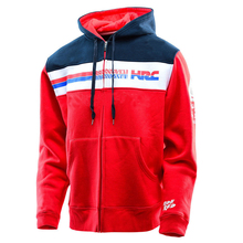 Sudadera con capucha para hombre, resistente al viento prenda deportiva, jersey con cremallera cruzada, chaqueta de carreras para montar en moto 2024 - compra barato