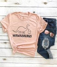 Mamasaurus engraçado carta impresso camiseta dinossauros gráfico t elegante tumblr mamasaurus dinossauros roupas grunge topos citações 2024 - compre barato