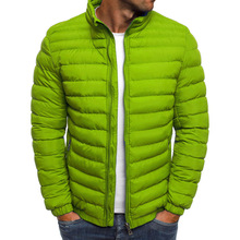 Zogaa jaqueta de inverno dos homens 2019 nova moda gola masculina parka jaqueta sólida grosso casacos casuais homens parkas inverno 2024 - compre barato